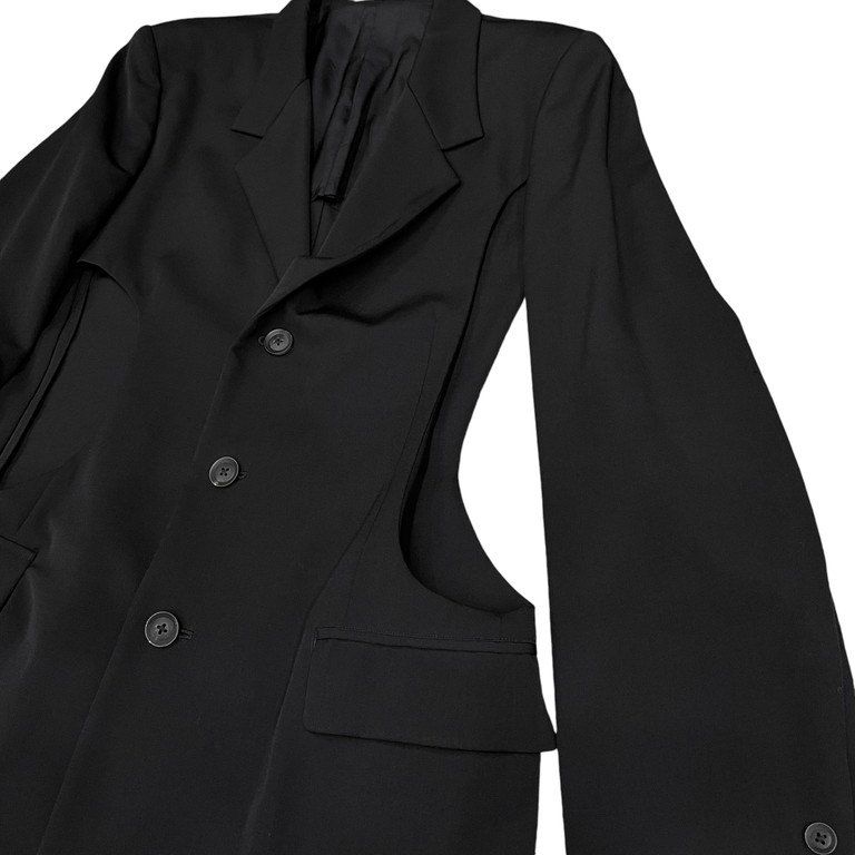 yohji yamamoto 19ss ロングコート Yohji Yamamoto Pour Homme 19SS ウールギャバジンカットアウト