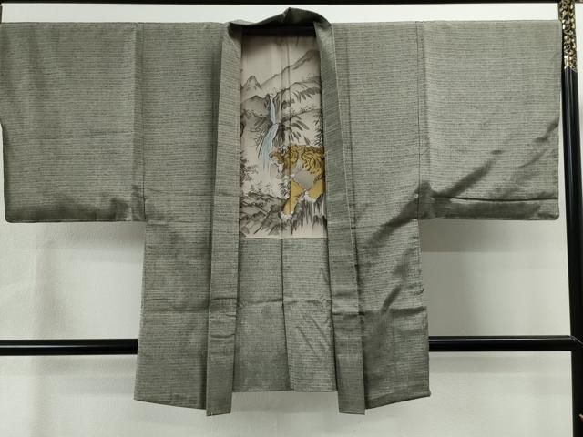 平和屋着物●男性　紬　アンサンブル　霞文　正絹　逸品　未使用　CAAS6824yc 平和屋着物○男性 紬 アンサンブル 霞文 正絹 逸品 未使用 CAAS6824yc