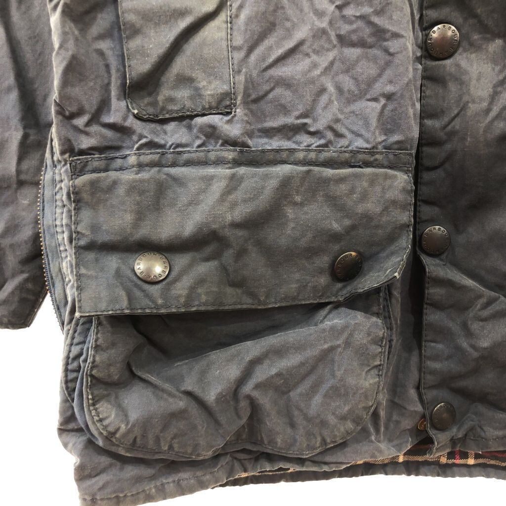 英国製　Barbour BEAUFORT バブアー　34 ネイビー　80年代 英国製Barbour BEAUFORT バブアー34 ネイビー80年代