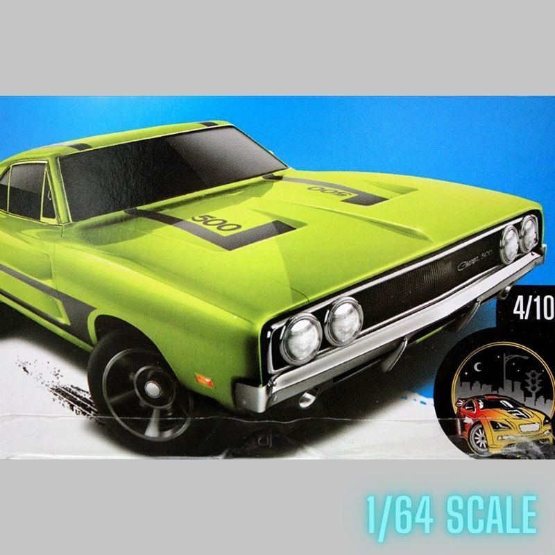 ホットウィール '69 ダッジ チャージャー ライムグリーン 2017 Hot