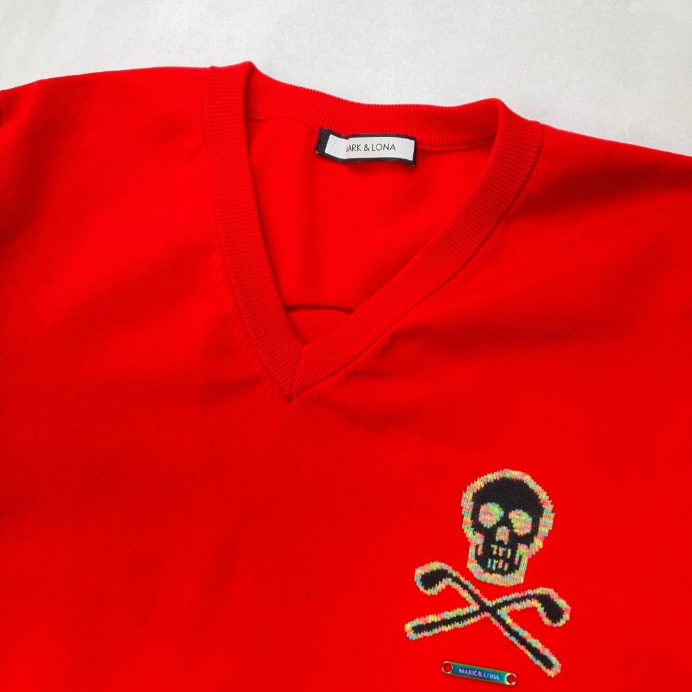 サイズ：50 MARK&LONA マークアンドロナ Vネック ニットセーター