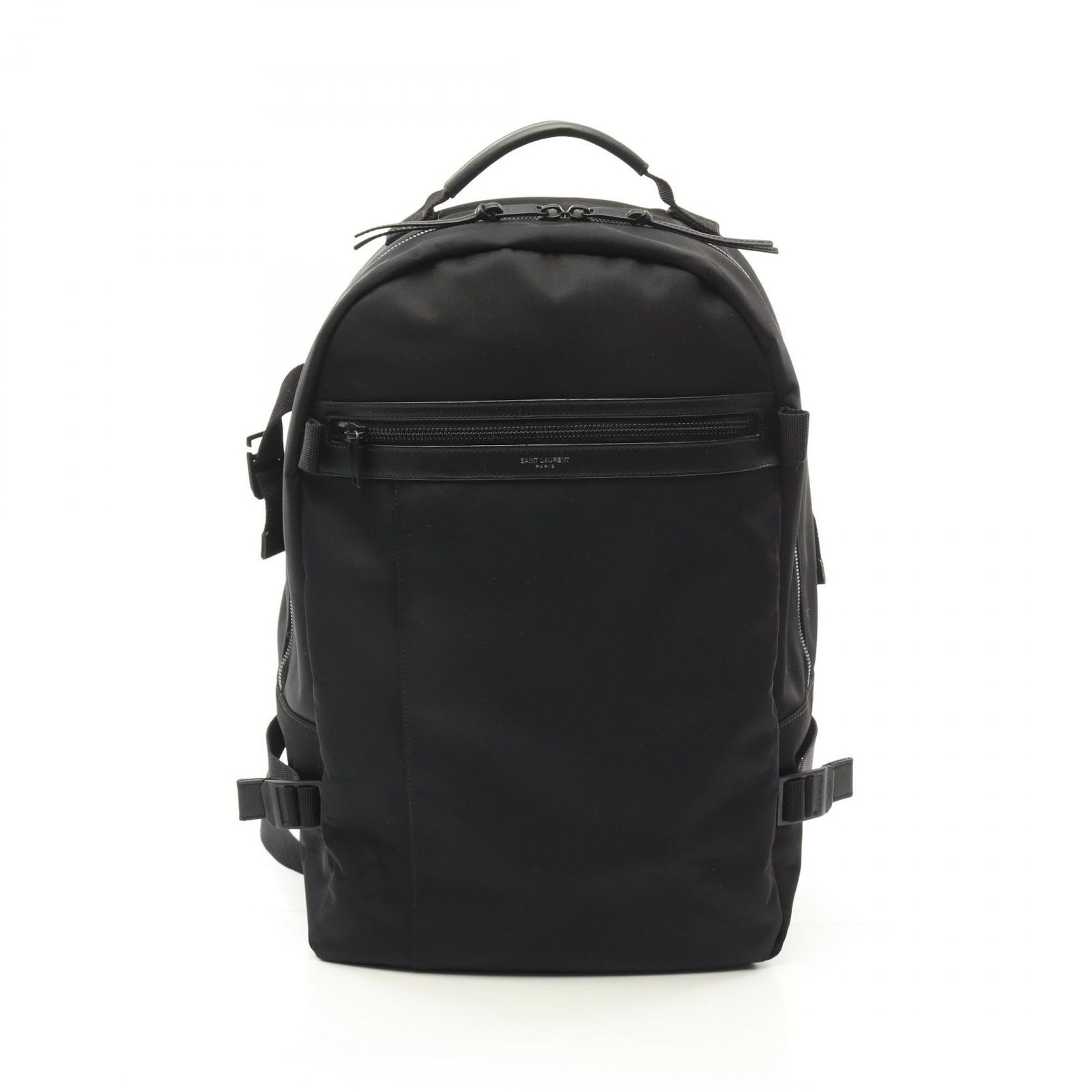 サンローラン SAINT LAURENT リュックサック バックパック CITY シティ 649765 ブラック ナイロン レザー バックパック メンズ Used A