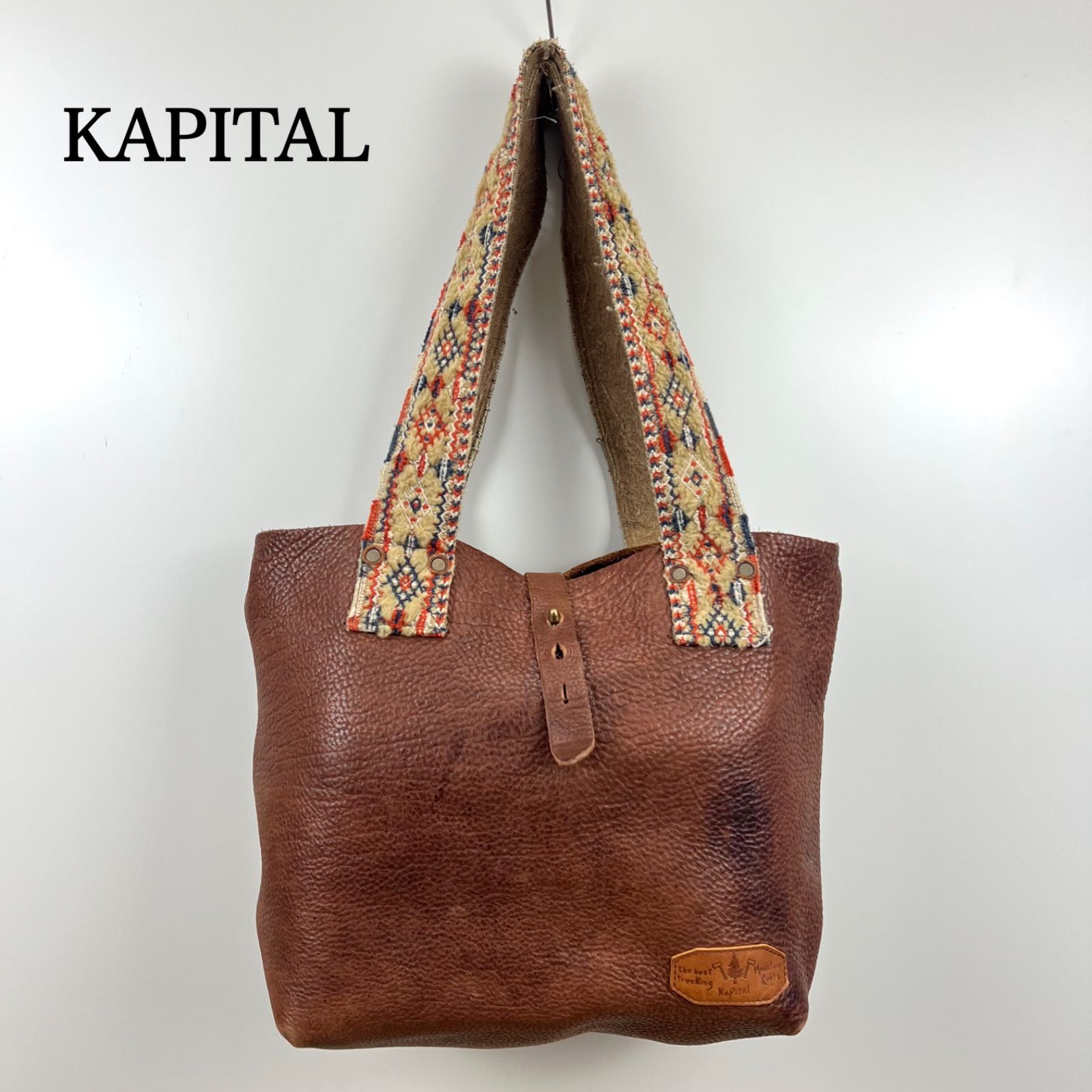 KAPITAL archive mountain roots leather tote bag キャピタル レザー