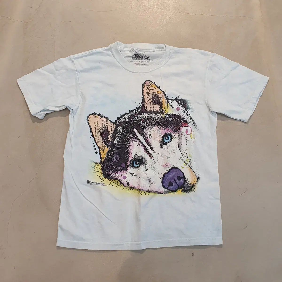 【雷市場（ポンジャン）商品韓国直送】 ザ・マウンテン Tシャツ ヴィンテージ 鍛造した 半袖 キッズ 聖人