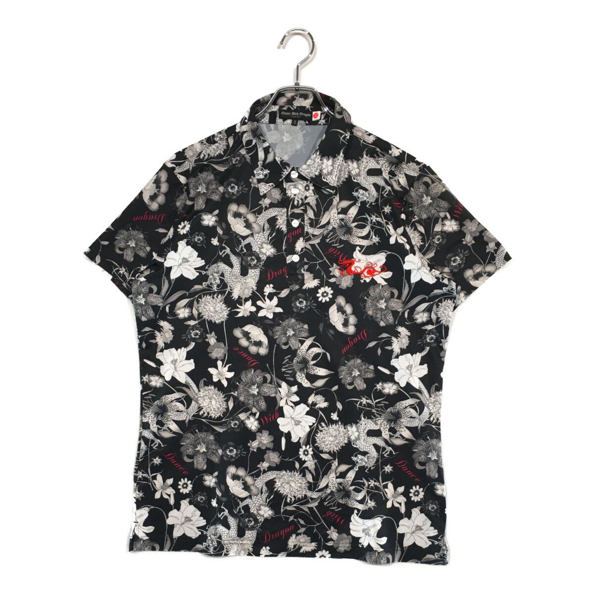 ダンスウィズドラゴン)メンズ ポロシャツ 3 ダンスウィズドラゴン