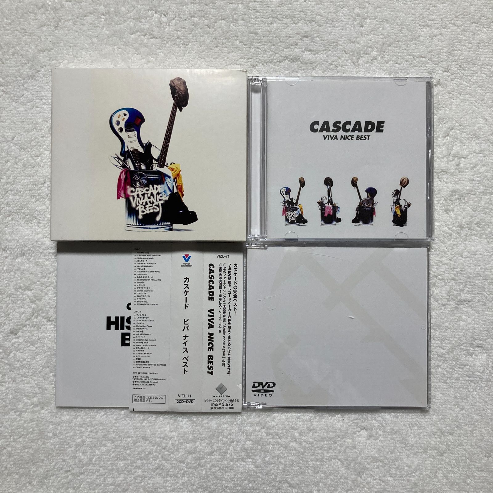 VIVA NICE BEST(初回限定盤)(中古品) CD】CASCADE カスケード / VIVA NICE BEST(初回限定盤) DVD付き - VICL