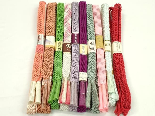 平和屋本店 夏物 和装小物 帯締め10本セット CXAA0376s5