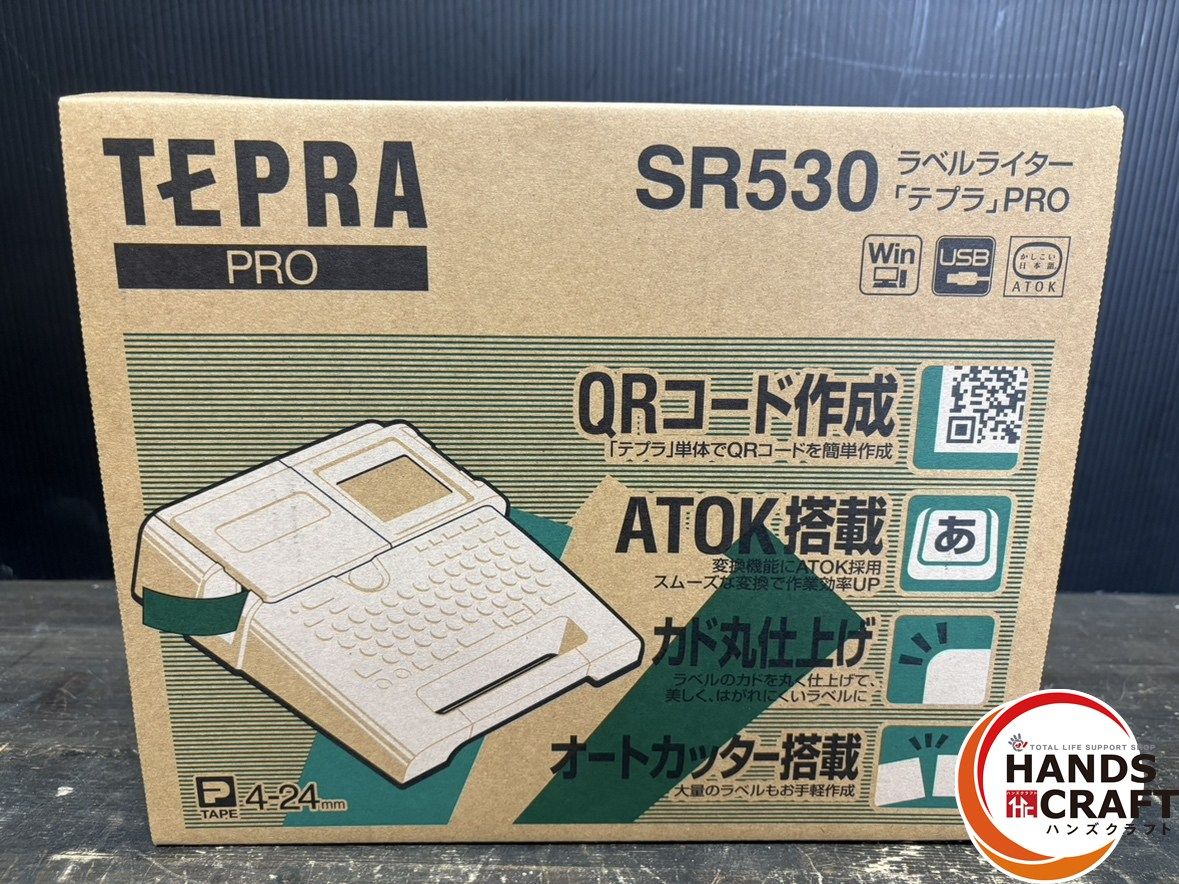 ● KING JIM キングジム SR30 TEPRA PRO ラベルライター テプラ ACアダプタ 取扱説明所 試用PROテープカットリッジ付き