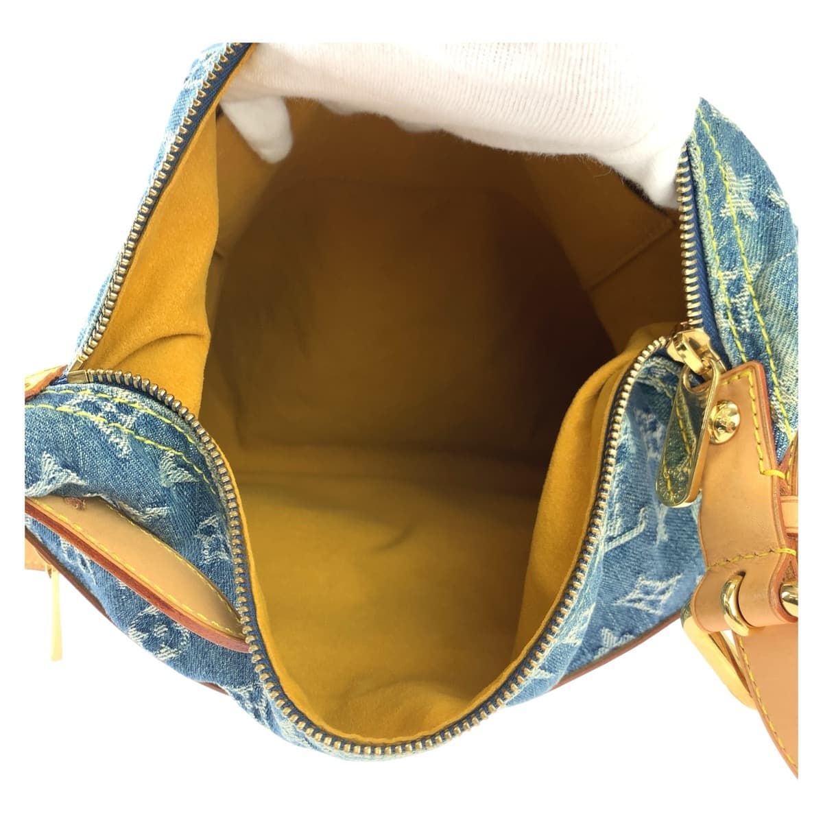 美品 LOUIS VUITTON ルイヴィトン モノグラムデニム バギーGM