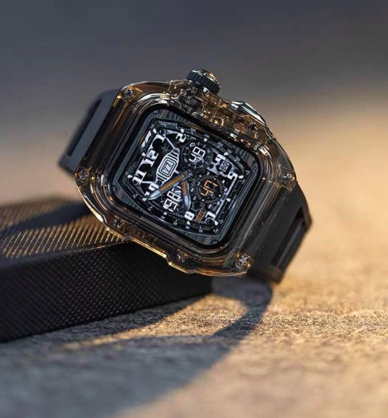 ブラックローズ AppleWatchカバーケース 脱着 簡単 保護 カスタム ベルト ラバー バンド ４４ｍｍ アップルウォッチ対応 CHRISTIANNAURATH_COM_BR