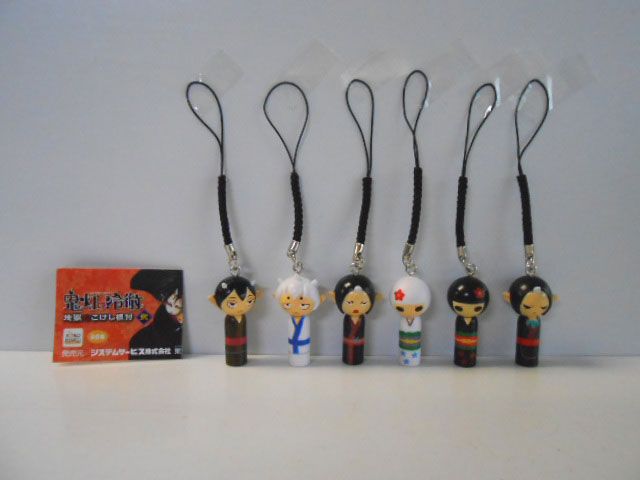 ♯Kqt26HT鬼灯の冷徹地獄のこけし根付弐全6種