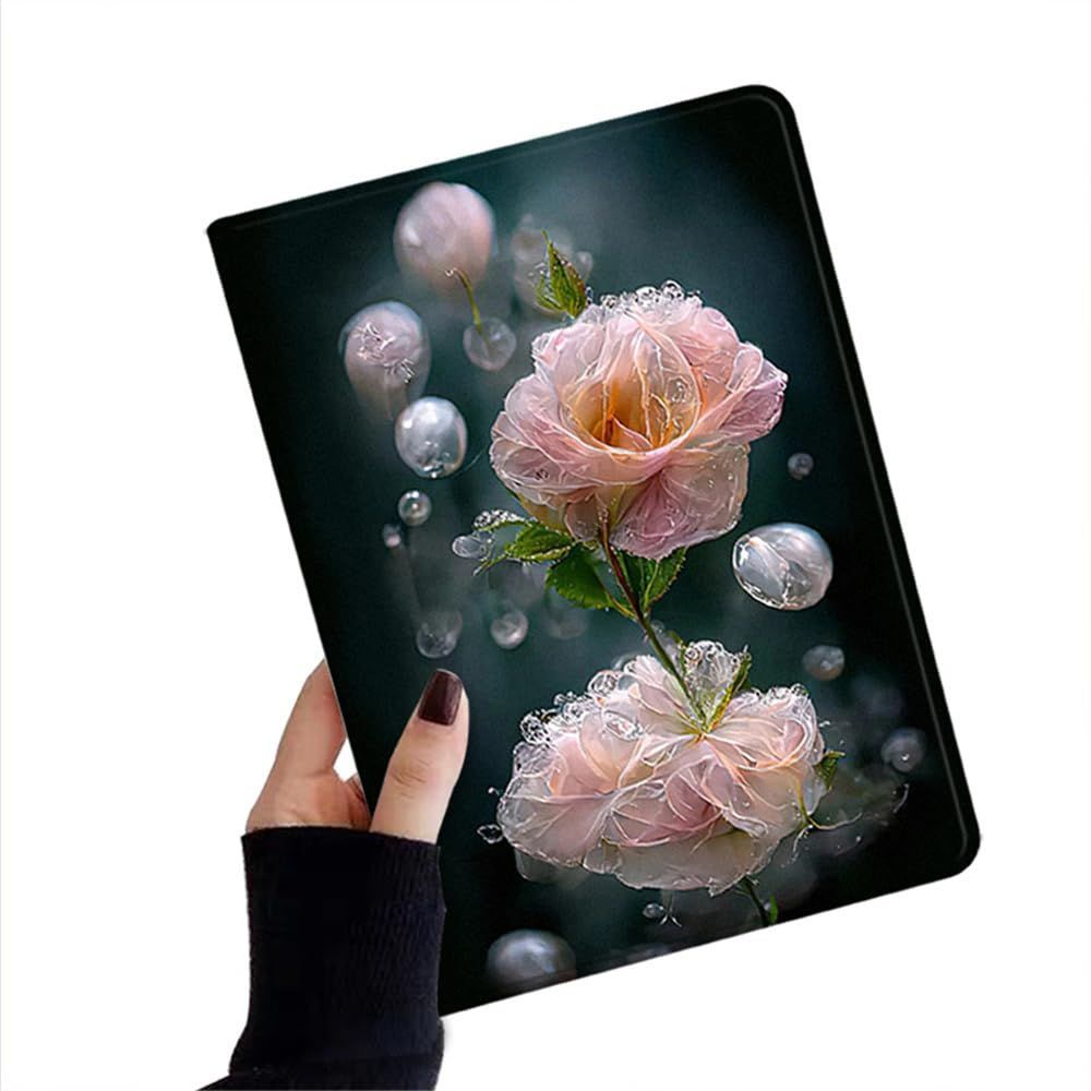 【特価セール】女性Color オリジナル ブック式 収納 Pencil 34 Apple オートスリープ フラワー 柄付き カバー iPadmini6 レディース 可愛い 花柄 ケース Mini6 iPad