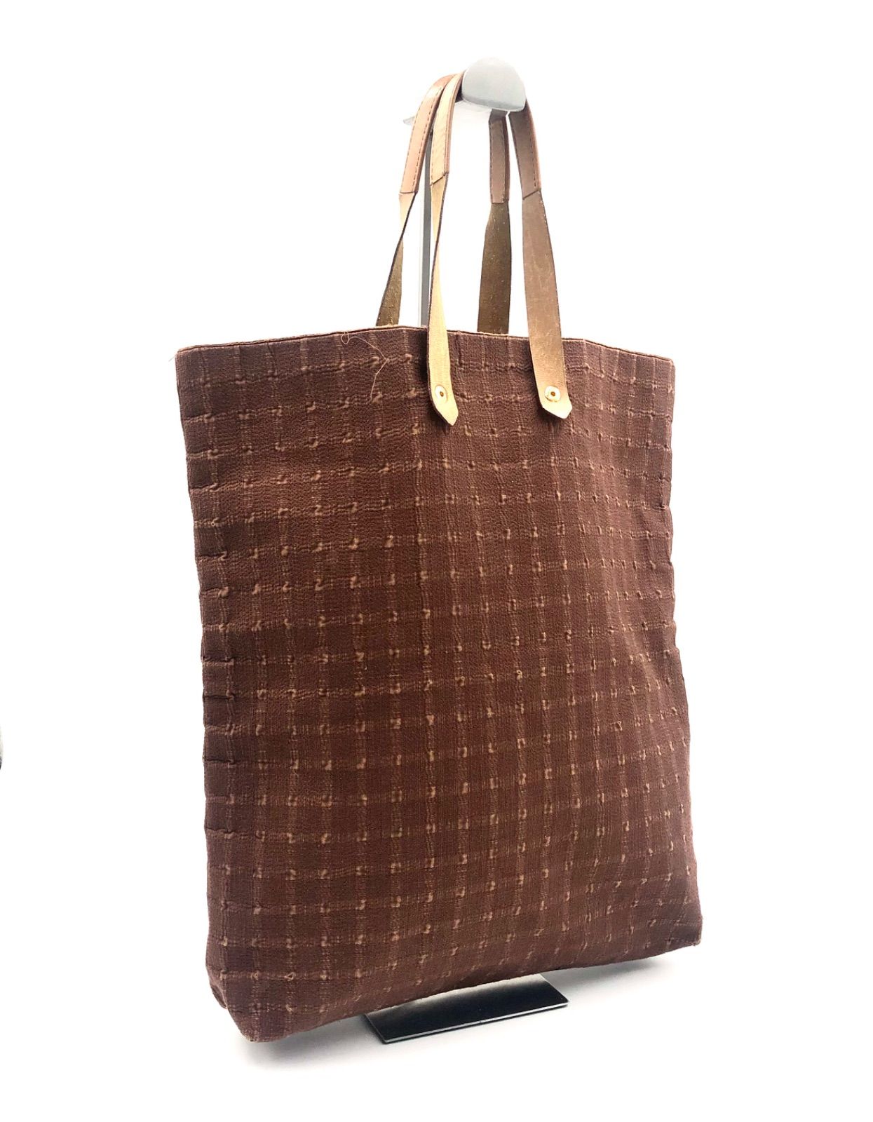 □良品□HERMES エルメス アメダバ ディアゴGM トートバッグ コットン 
