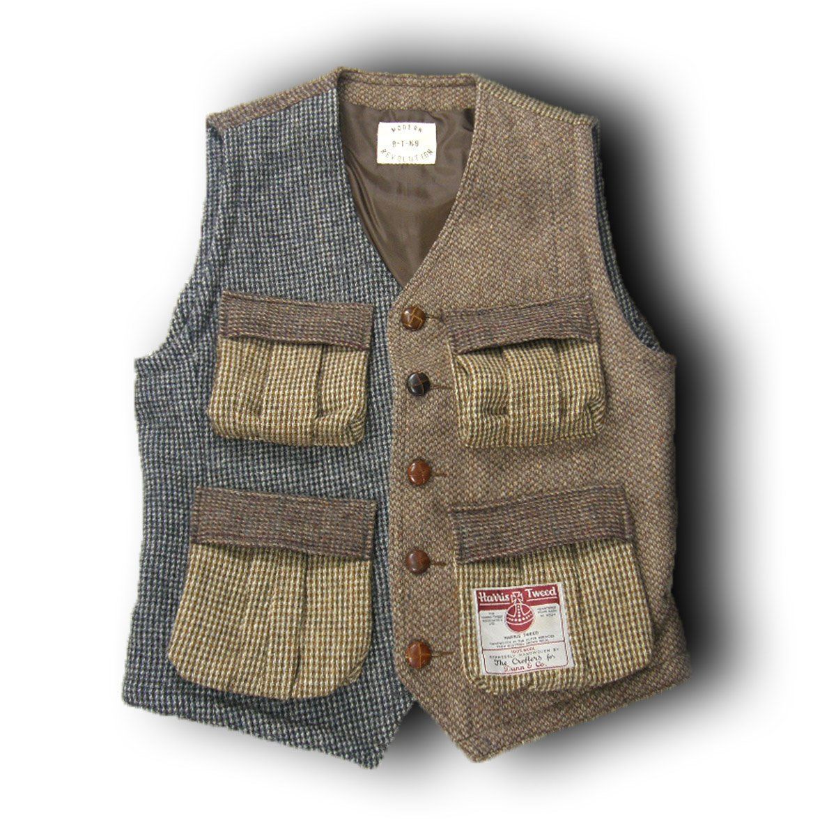 Harris Tweed クレイジーパターン ヘリンボーン テーラードジャケット 