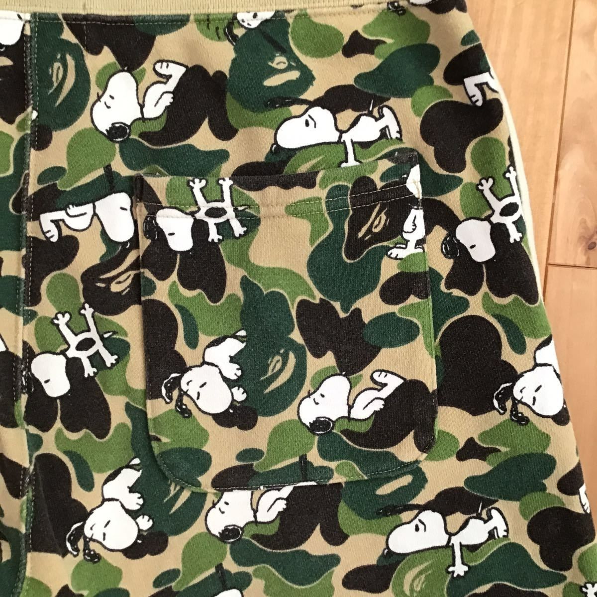 SNOOPY × BAPE ABC camo スウェット ハーフパンツ Sサイズ a bathing ape BAPE ショーツ shorts  スヌーピー エイプ ベイプ 迷彩 - メルカリ