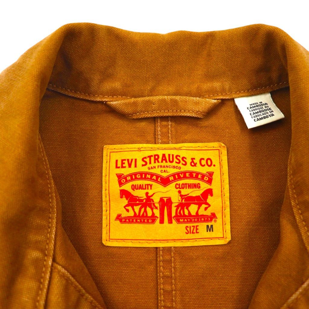 Levi s ダック地 カバーオール ユーティリティ ワークジャケット M キャメル A0744-0001 USTAUSTRALIA_COM_AU