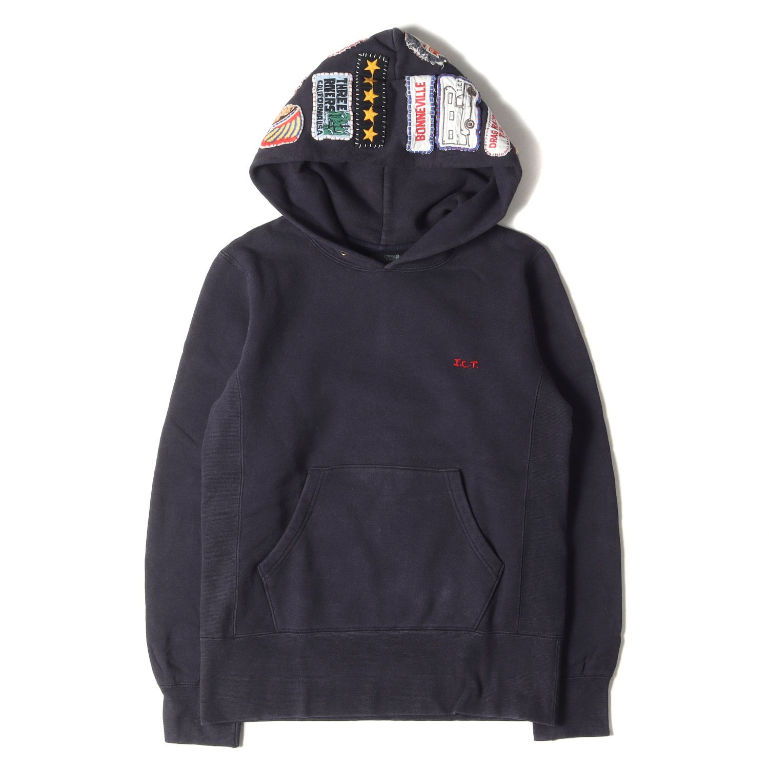 正規 visvim ビズビム パーカー サイズ:1 15AW I.C.T パッチ付き トップス