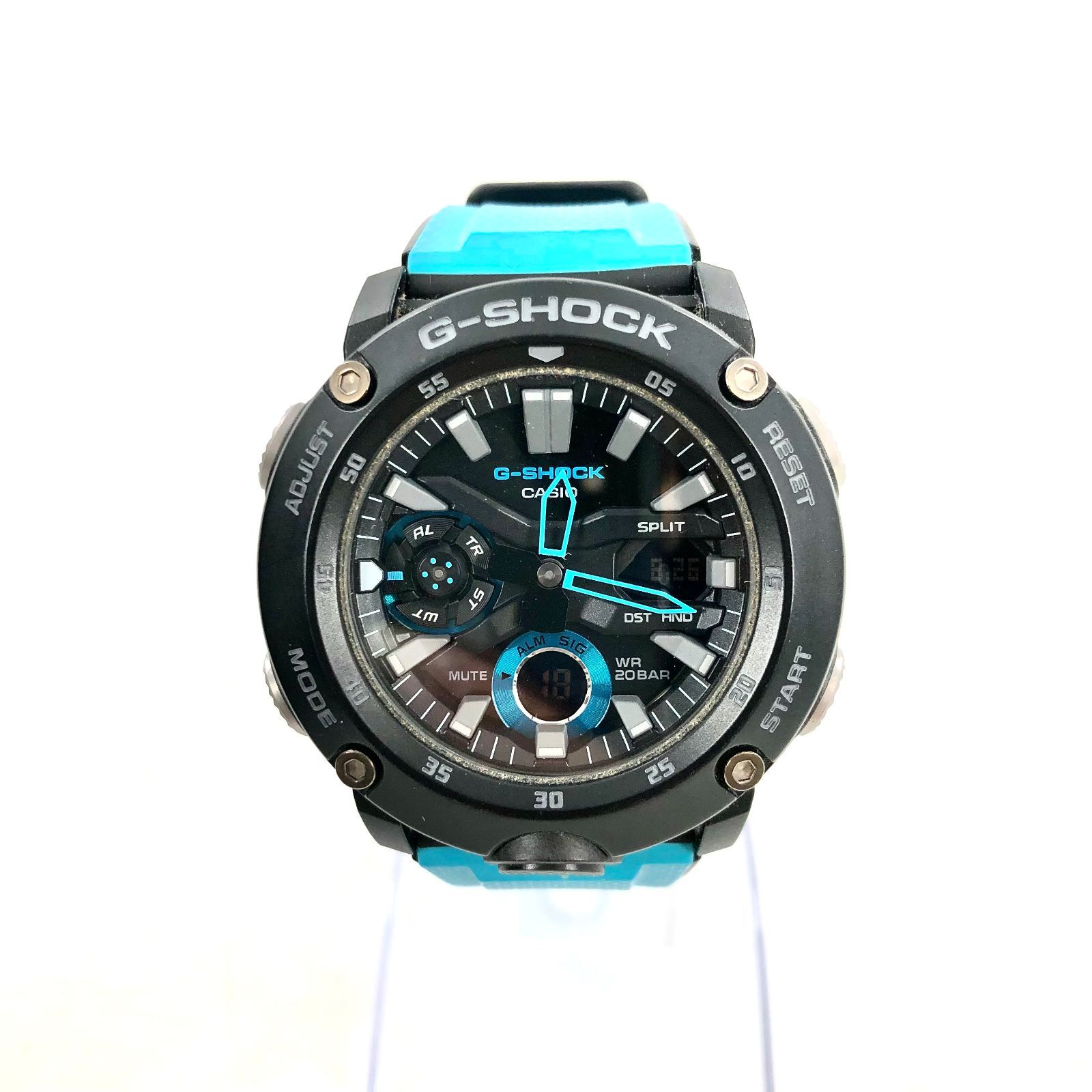 CASIO G-SHOCK カシオ ジーショック QZ/ラバー マリンブルー 青ベルト 