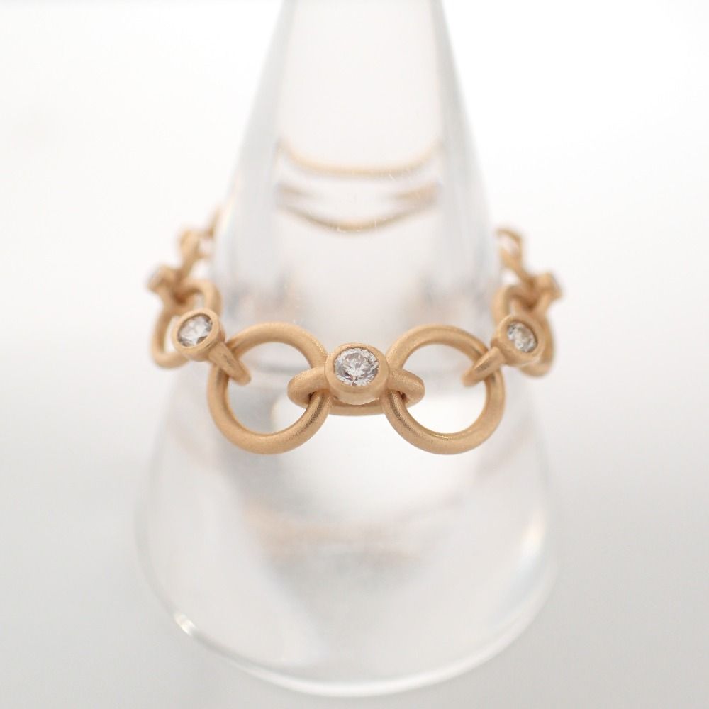 shihara シハラ 【新品同様】750 DIAMOND LINK RING 01 ダイヤモンド 
