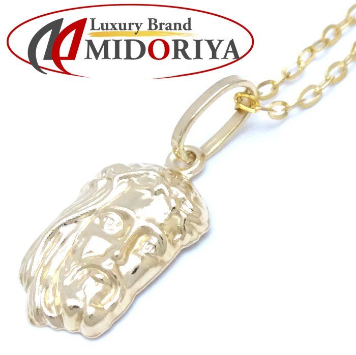 キリストモチーフ ネックレス K18YG イエローゴールド/75935【中古  