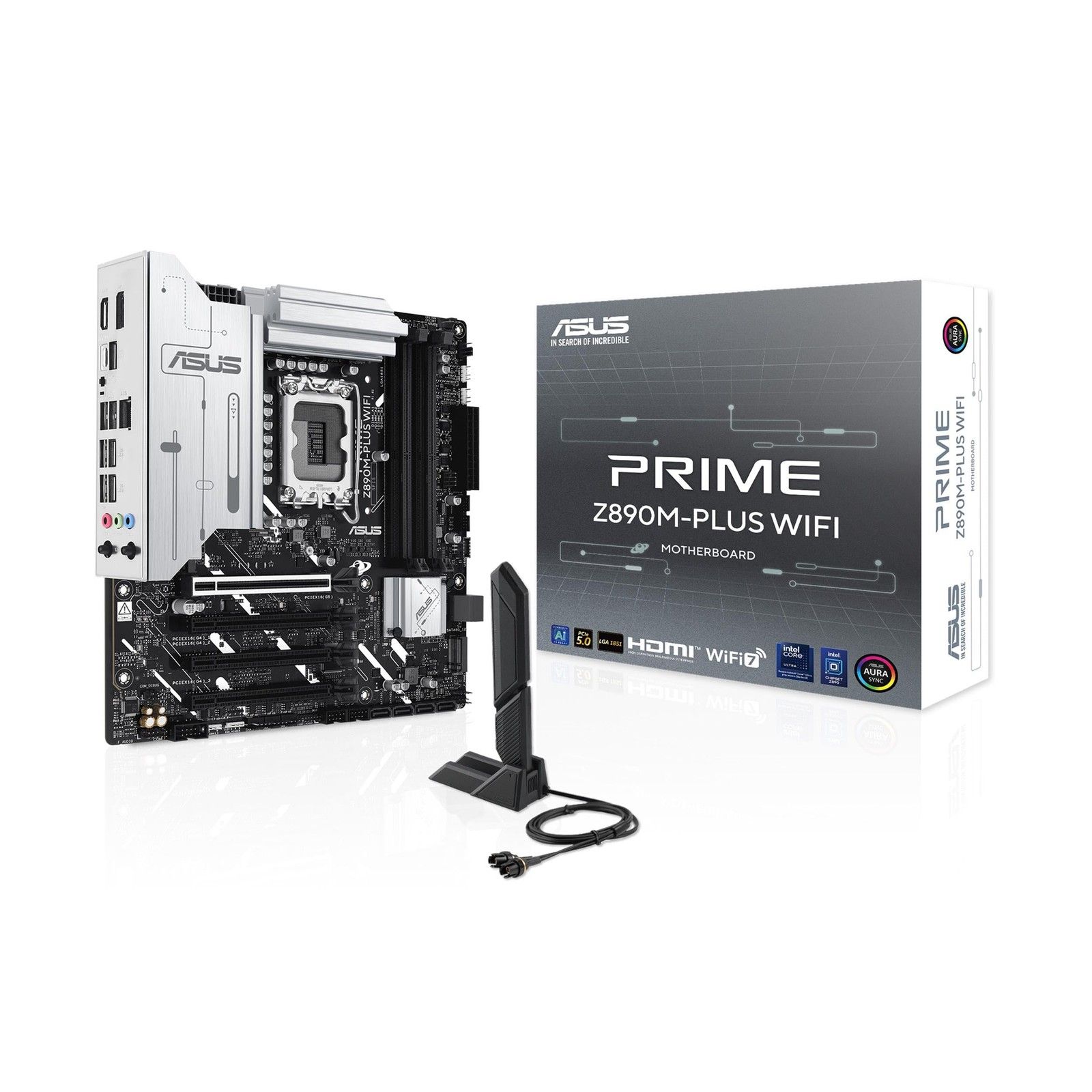 ASUS Intel PRIME Z890M-PL WIFI Intel mATX マザーボード 10 1 2 1 Power Phases