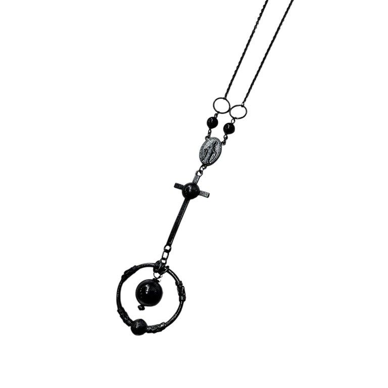 ☆一点物☆ジャンポールゴルチエ マルチチェーンクロスネックレス 激