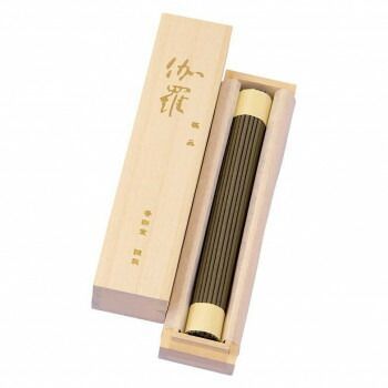 香彩堂 線香 伽羅 品 ロング1把桐箱入KYARA-03