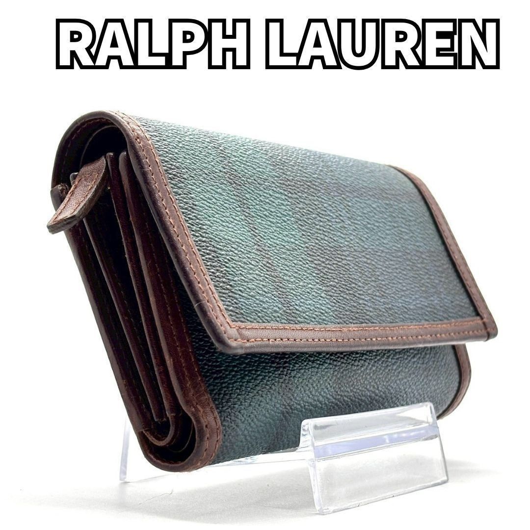品格漂う大人財布】 RALPH LAUREN ラルフローレン 三つ折り財布