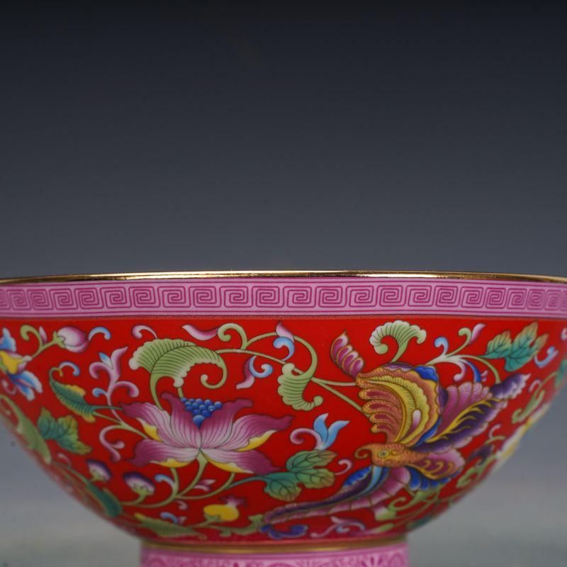 大清乾隆琺瑯粉彩万花賞盤 景徳鎮 陶磁器 装飾品 現代工芸品美術品 置物 大清乾隆琺瑯粉彩万花賞盤 景徳鎮 陶磁器 装飾品 現代工芸品美術