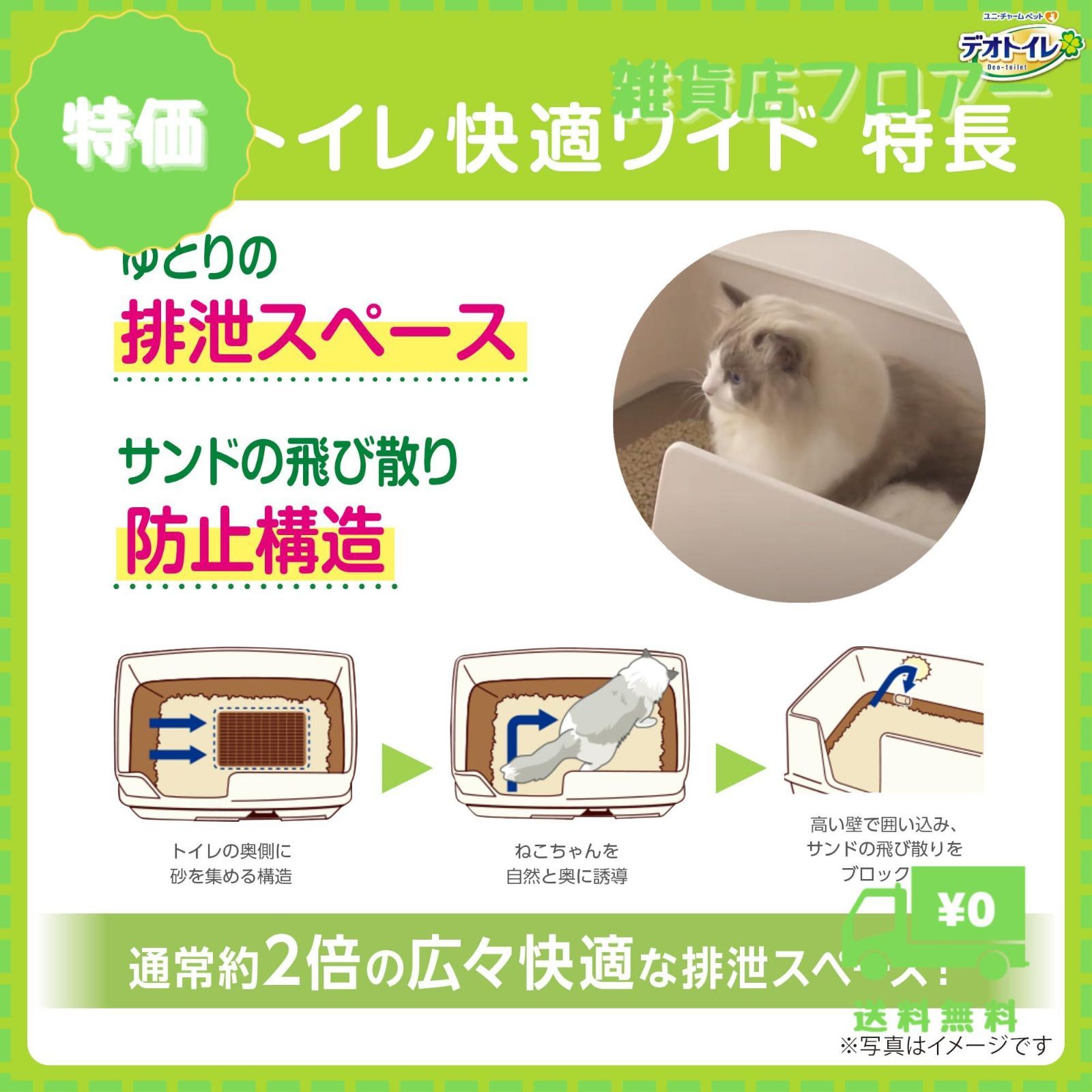 【迅速発送】デオトイレ本体セット 約1か月分 猫砂・シート付 猫用トイレ本体 快適ワイド ダークブラウン 【限定】