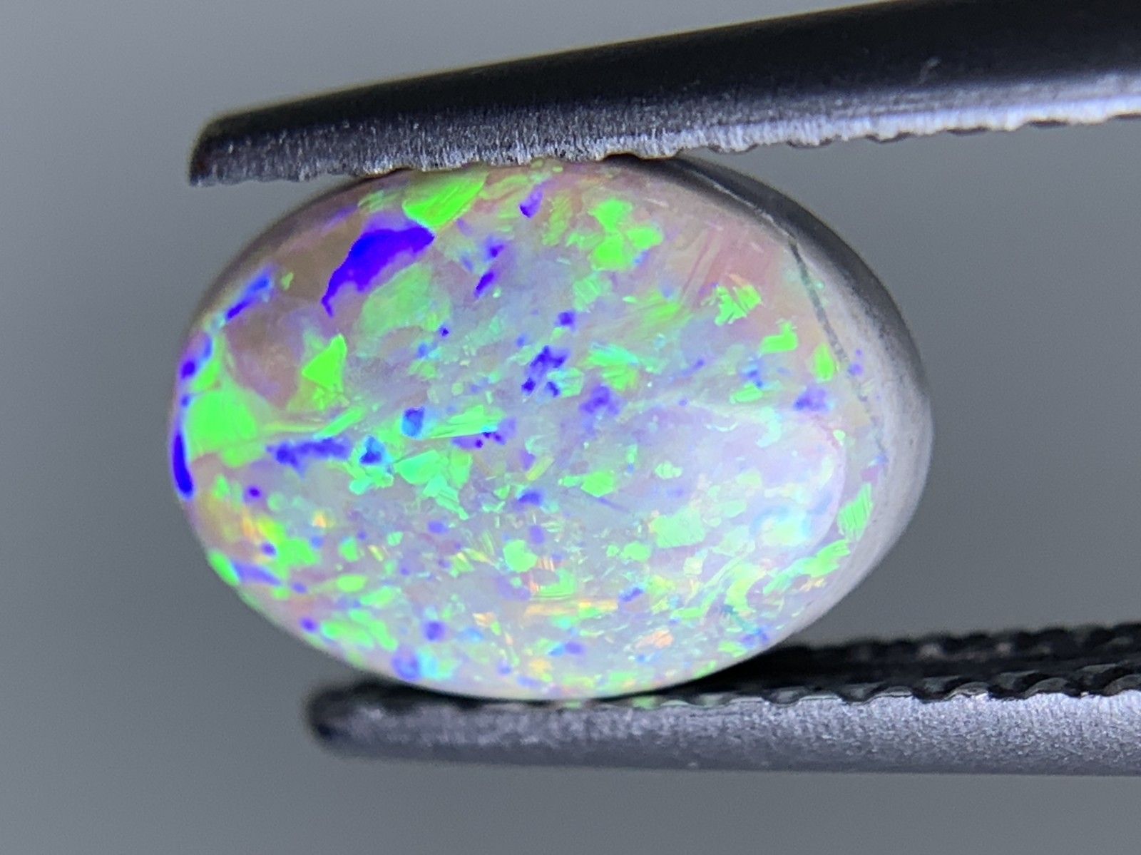 ブラックオパール 天然 1.096ct カンあり 宝石ソーティング付き