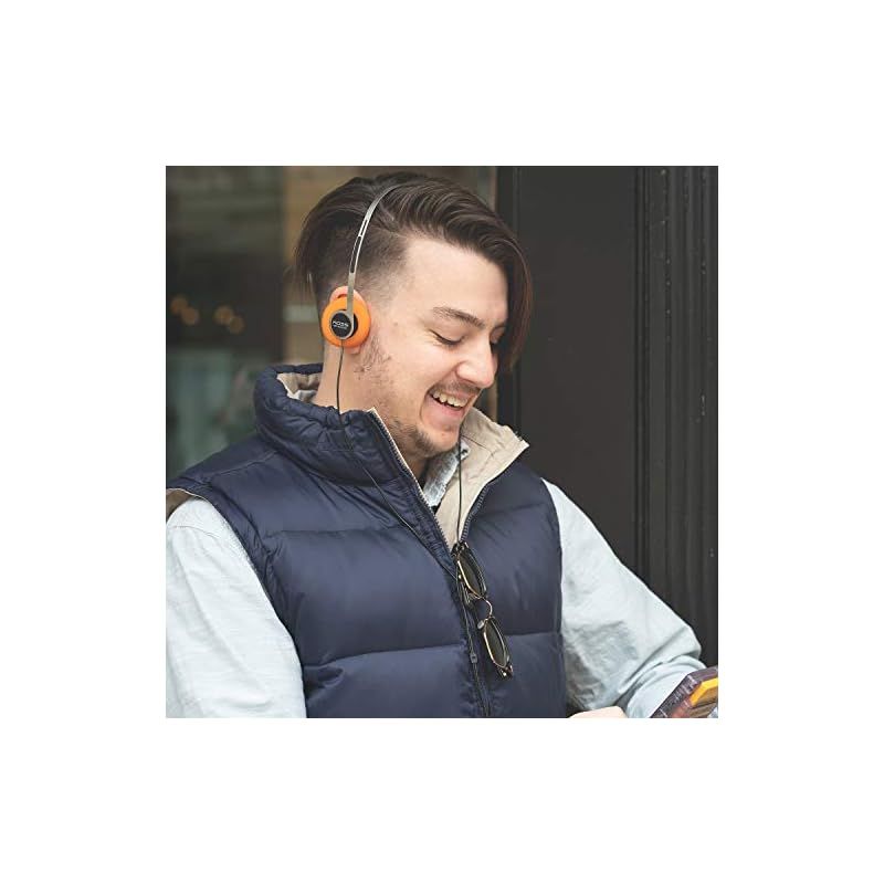  Koss x Retrospekt P 21 レトロオンイヤーヘッドホン レトロオレンジフォーム 調節 なヘッドバンド 有線3 5 mmプラグ オレンジブラック シルバー 0 有線ヘッドホン 有線ヘッドホン リケーブル