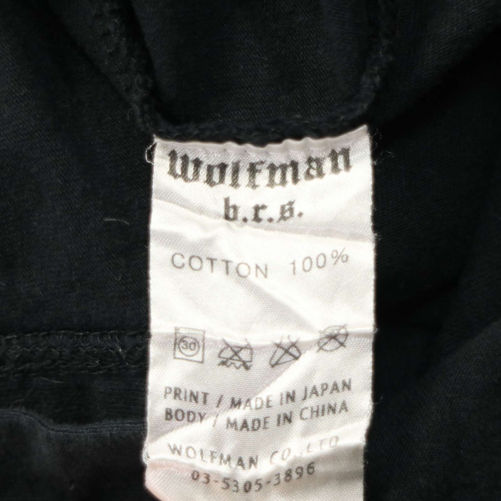 Wolfman B.R.S ウルフマン ブラザーズ 通年 ウルフ プリント 