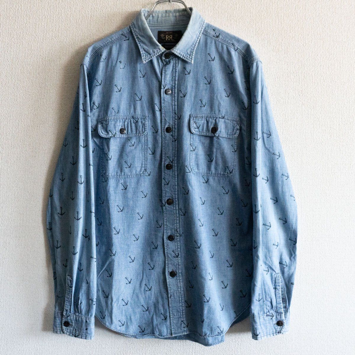【美品】RRL ダブルアールエル デニム シャンブレー シャツ S ポロ Yahoo!オークション - 名作 美品 RRL ダブルアールエル デニム
