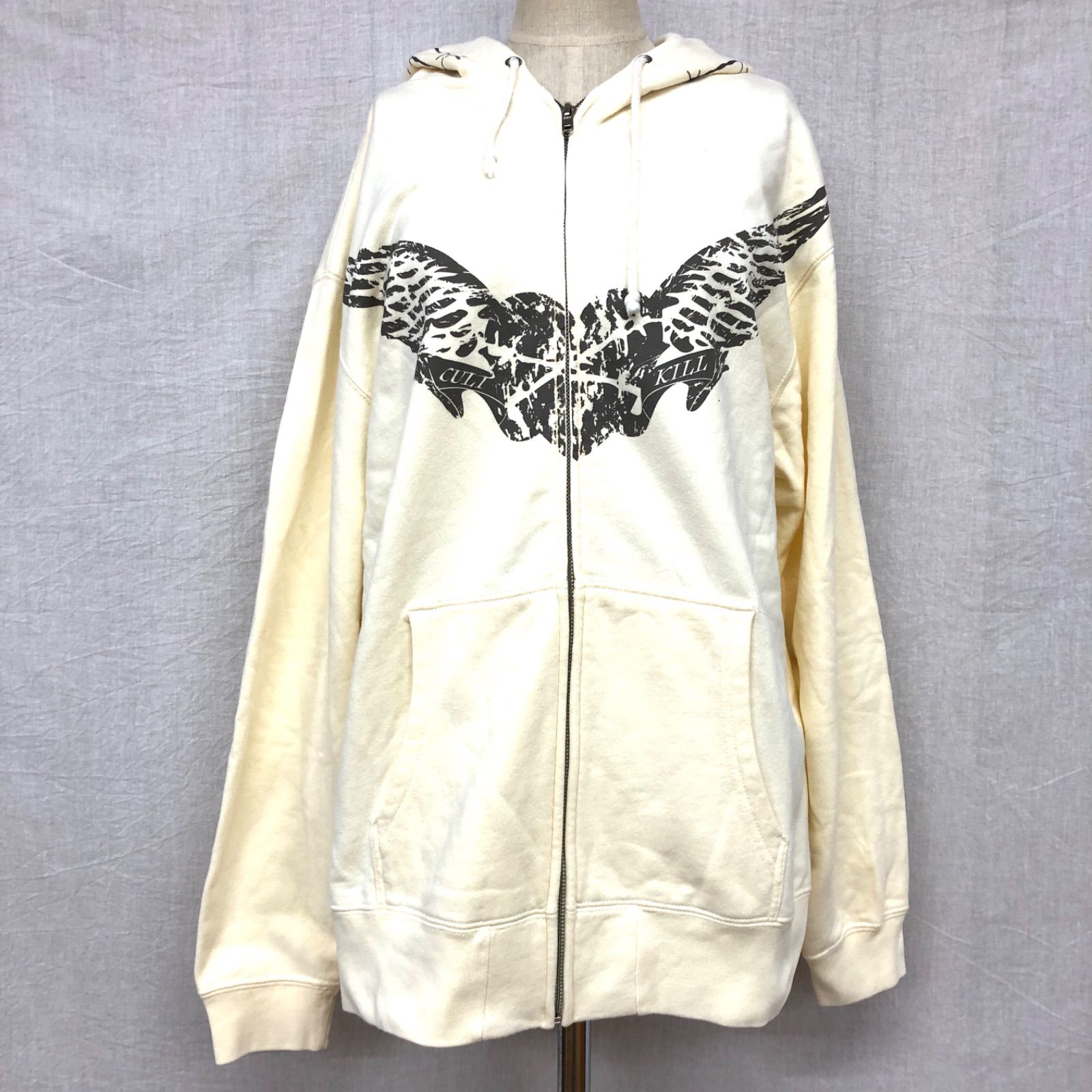 culttokyo 香椎かてぃ 日本製 ウィングデザイン プリントジップ 