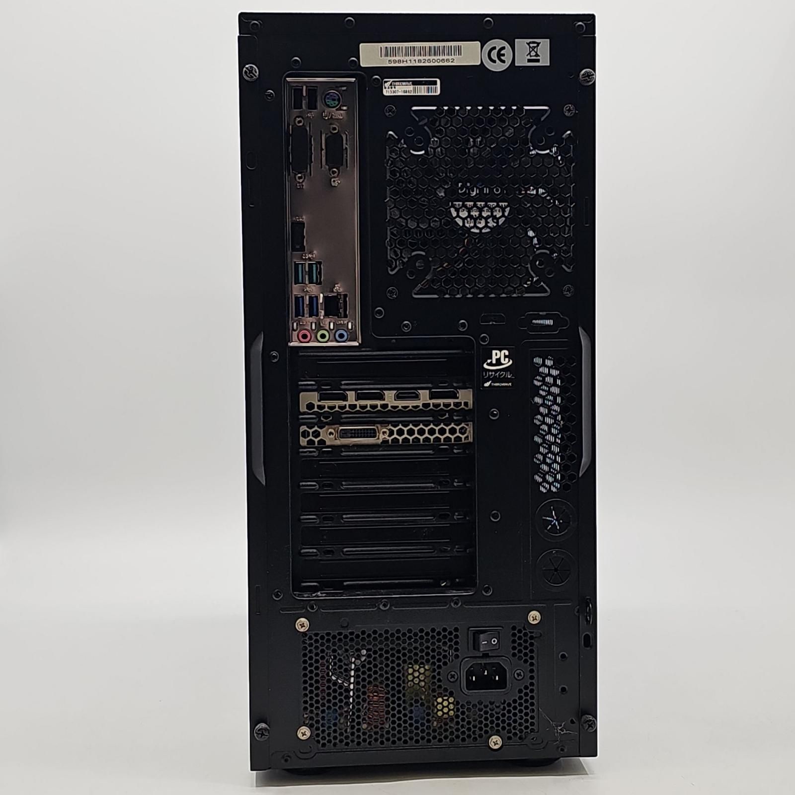 【全額返金保証】【最速発送】ドスパラ GALERIA XV ゲーミングPC /i7-8700 /8GB /SSD 720GB + HDD 2TB /1070 Ti【動作良好・良品】