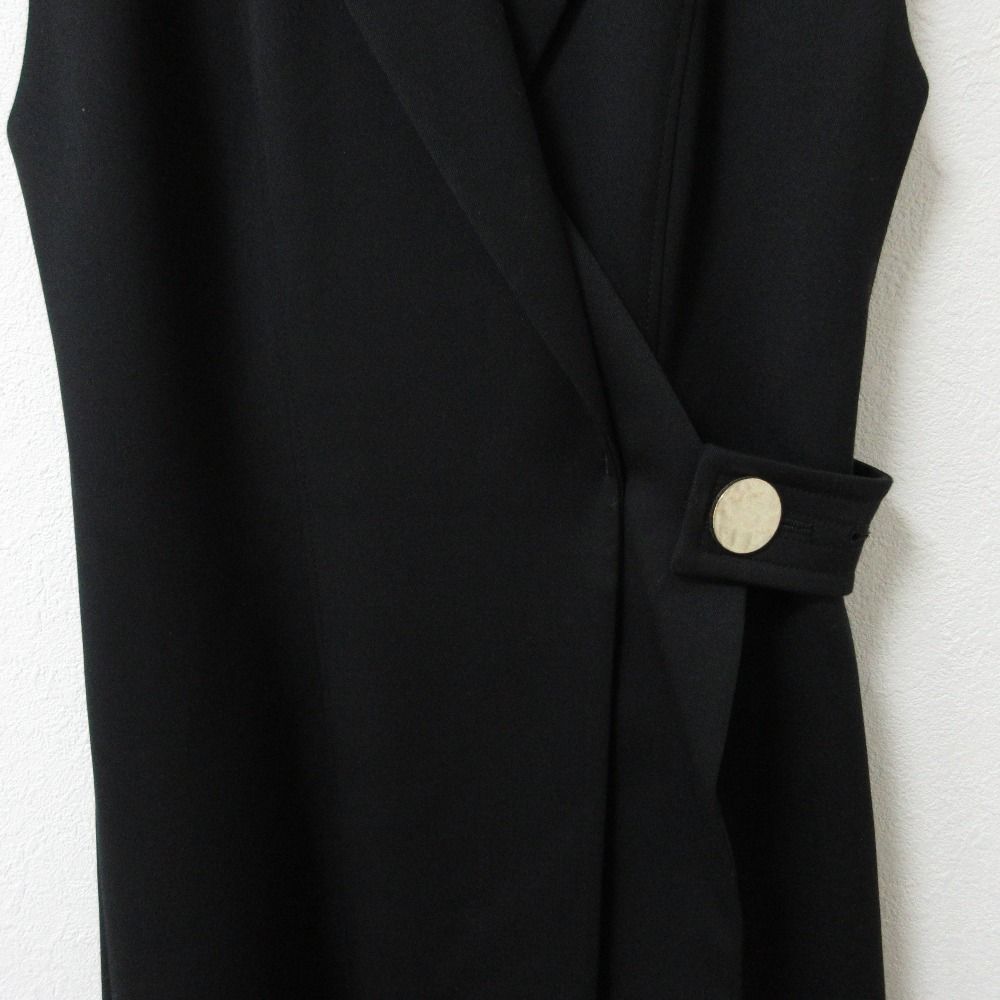 美品 23AW SNIDEL スナイデル ノースリテーラードロングワンピース