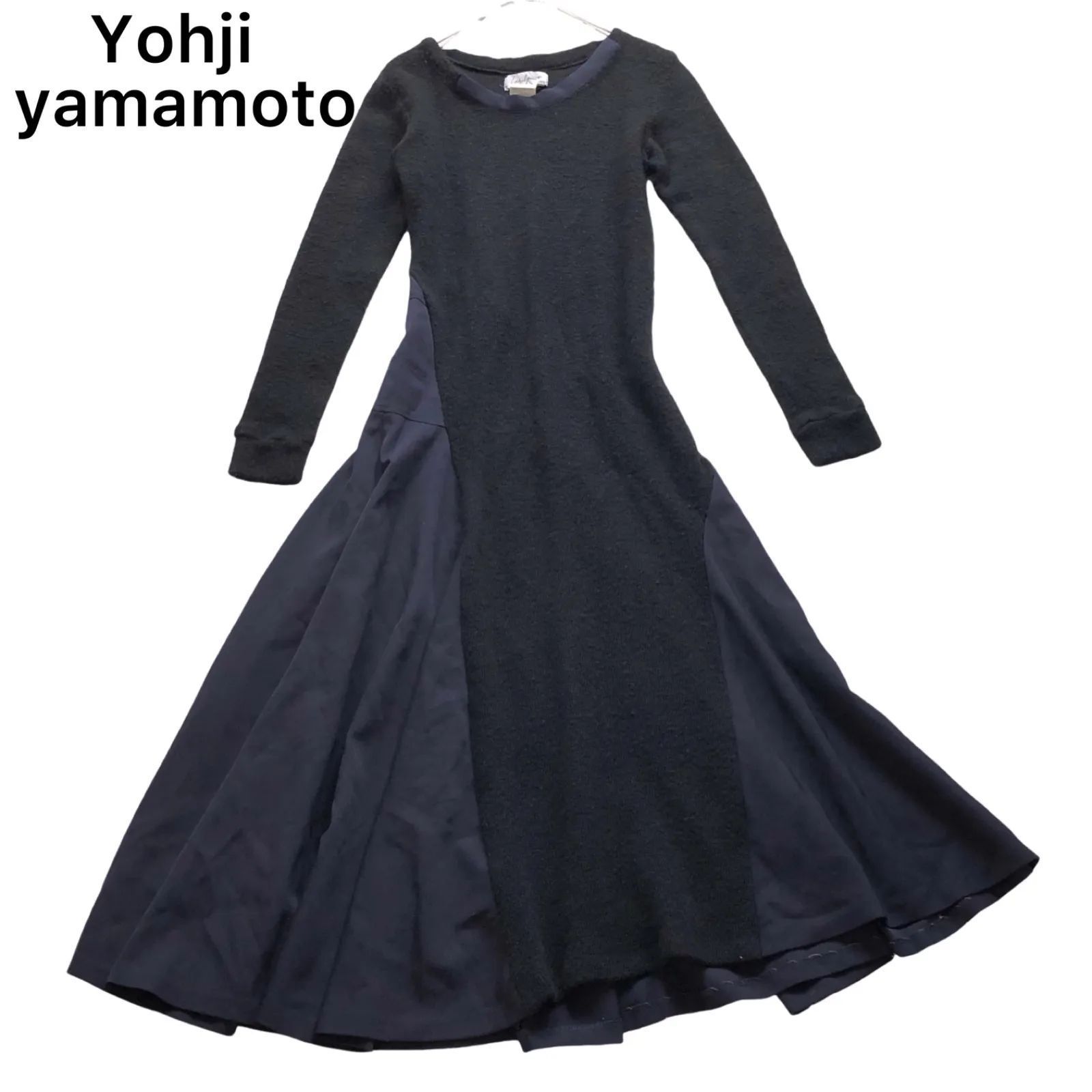 Yohji Yamamoto ヨウジヤマモト ニット 切替 アシンメトリー  