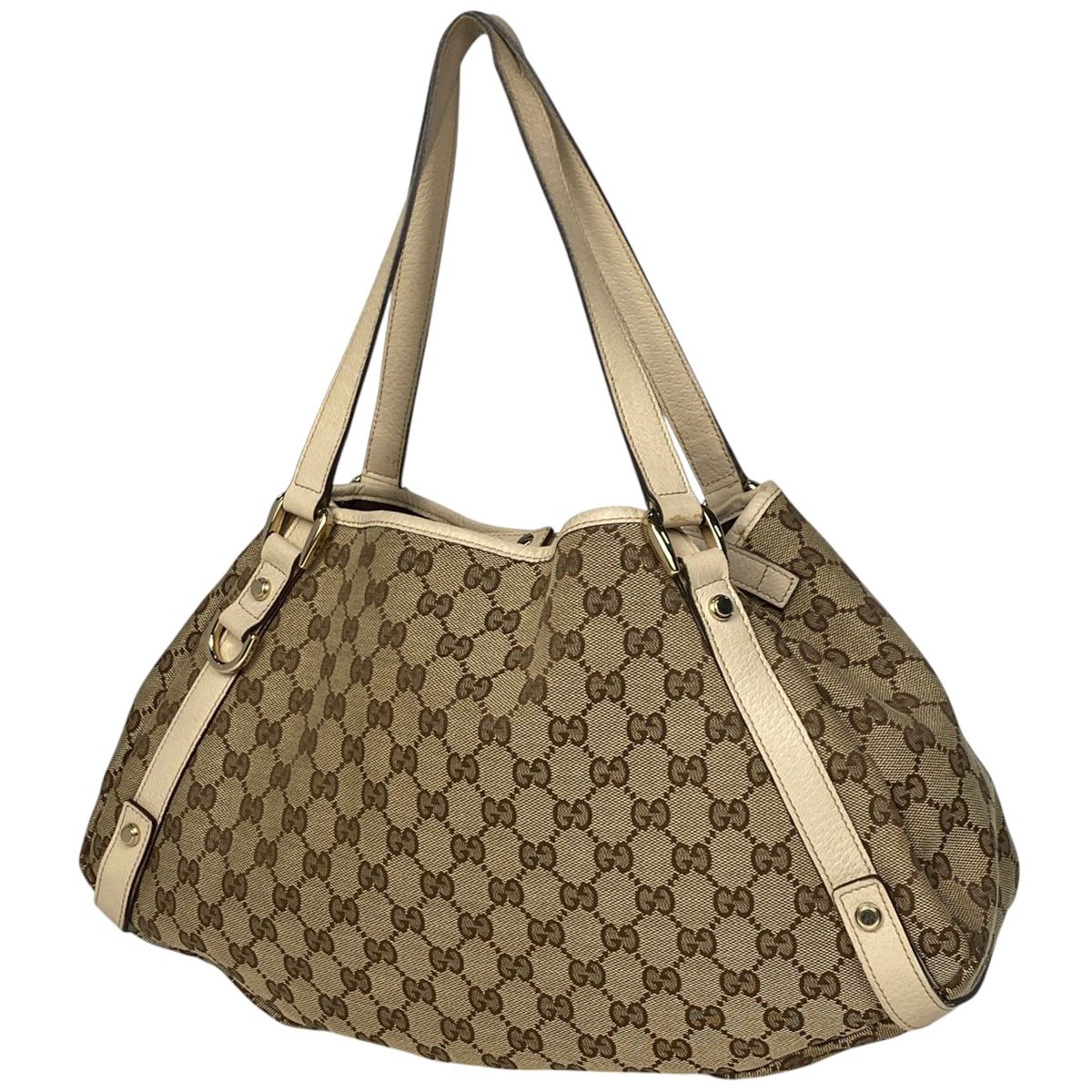 グッチ GUCCI GG柄 ショルダーバッグ トートバッグ アビー ショルダーバッグ GGキャンバス ベージュ ホワイト 130736 レディース