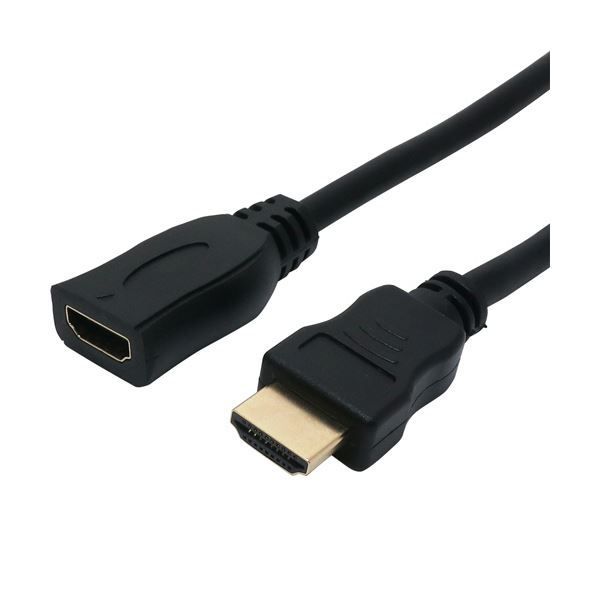 まとめ ナカバヤシ ミヨシHDMI延長ケーブル 1m ブラック HET-10 BK 1本 ×5セット