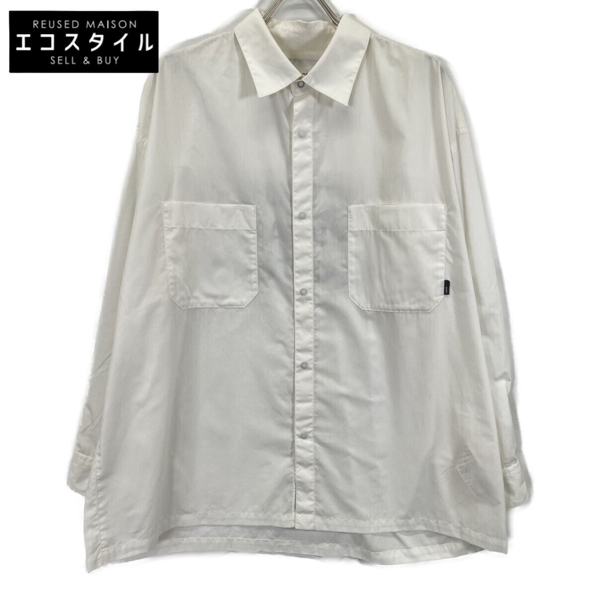 WTAPS ダブルタップス 24AW ﾎﾜｲﾄ 242CWDT-SHM02 Repo LS CTPL Broadcloth ﾛﾝｸﾞｽﾘｰﾌﾞ ﾌﾞﾛｰﾄﾞｸﾛｽ ｼｬﾂ 長袖ｼｬﾂ 04
