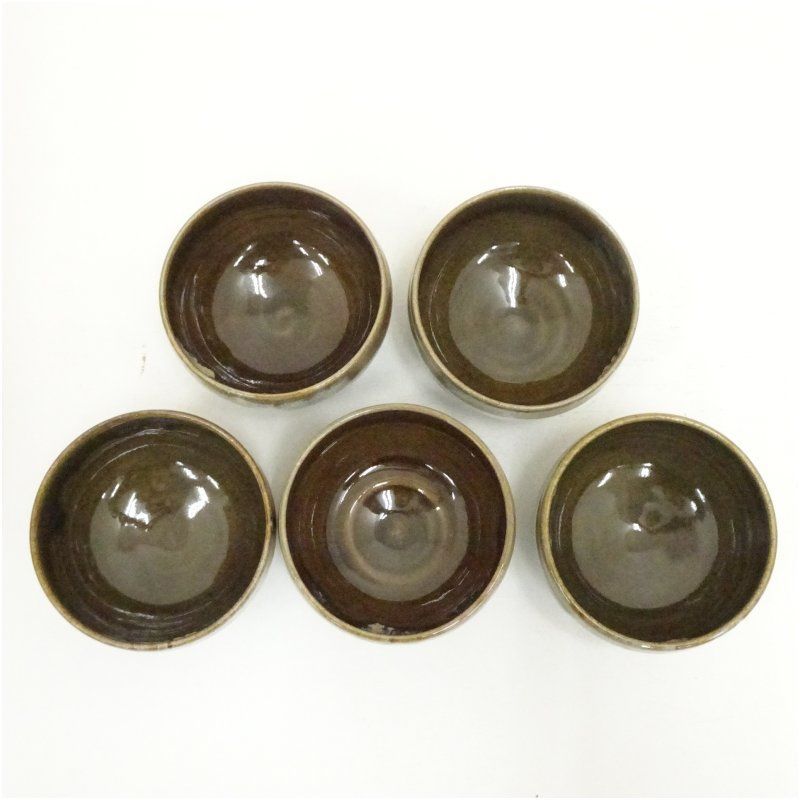 逢絢亭・新品】茶道具 茶碗 京焼 御本 傘の図 加藤永真 紙箱入り