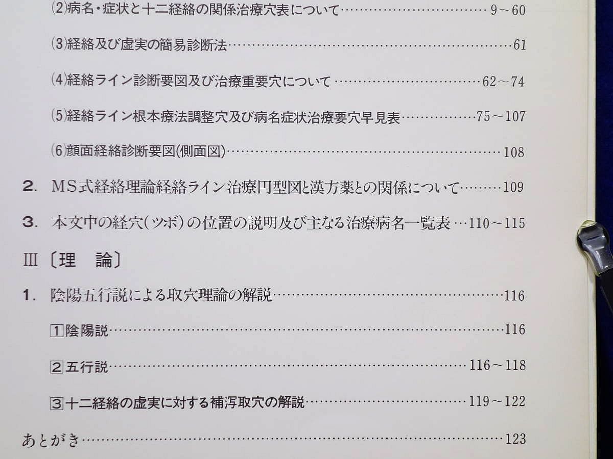 経絡五行理論 経絡ライン治療鑑別早見表 12経絡ライン診断要図と