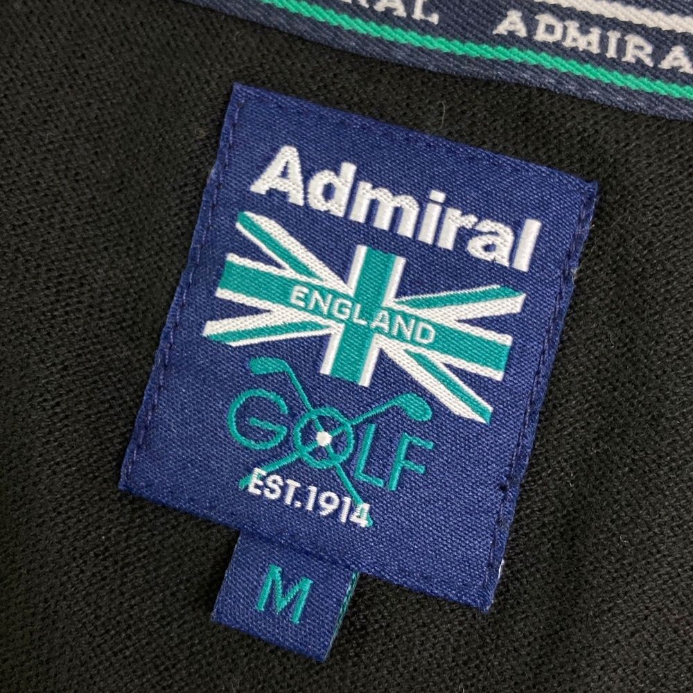 サイズ：M ADMIRAL アドミラル  Vネック ニットベスト アーガイル柄 ブラック系 [240101463761] ゴルフウェア メンズ ストスト サイズ：M ADMIRAL アドミラル Vネック ニットベスト アーガイル
