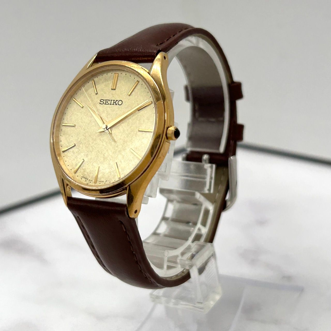 SEIKO セイコー シェル文字盤/メンズ腕時計/電池交換済み