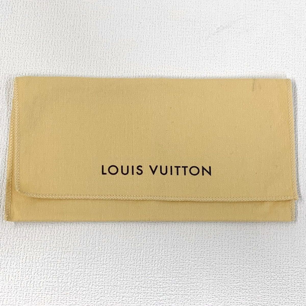 LOUIS VUITTON ベージュ 長財布 保存袋付き ルイヴィトン LV 保存袋 長財布サイズ ベージュ - メルカリ