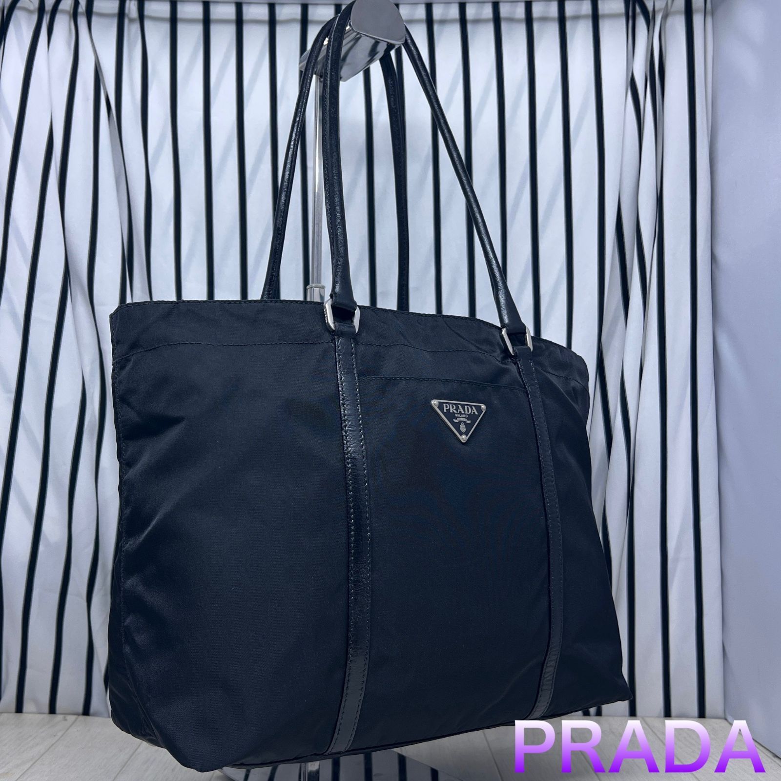 美品】PRADA×プラダ A4収納可能トートバッグ - メルカリ