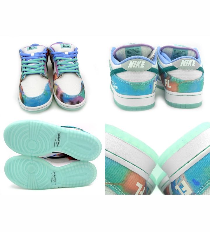 ナイキ NIKE × フューチュラ Futura 【 SB DUNK LOW White and Geode Teal HF6061 400 】 SB ダンク ロー ホワイト アンド ジオードティール スニーカー f23162