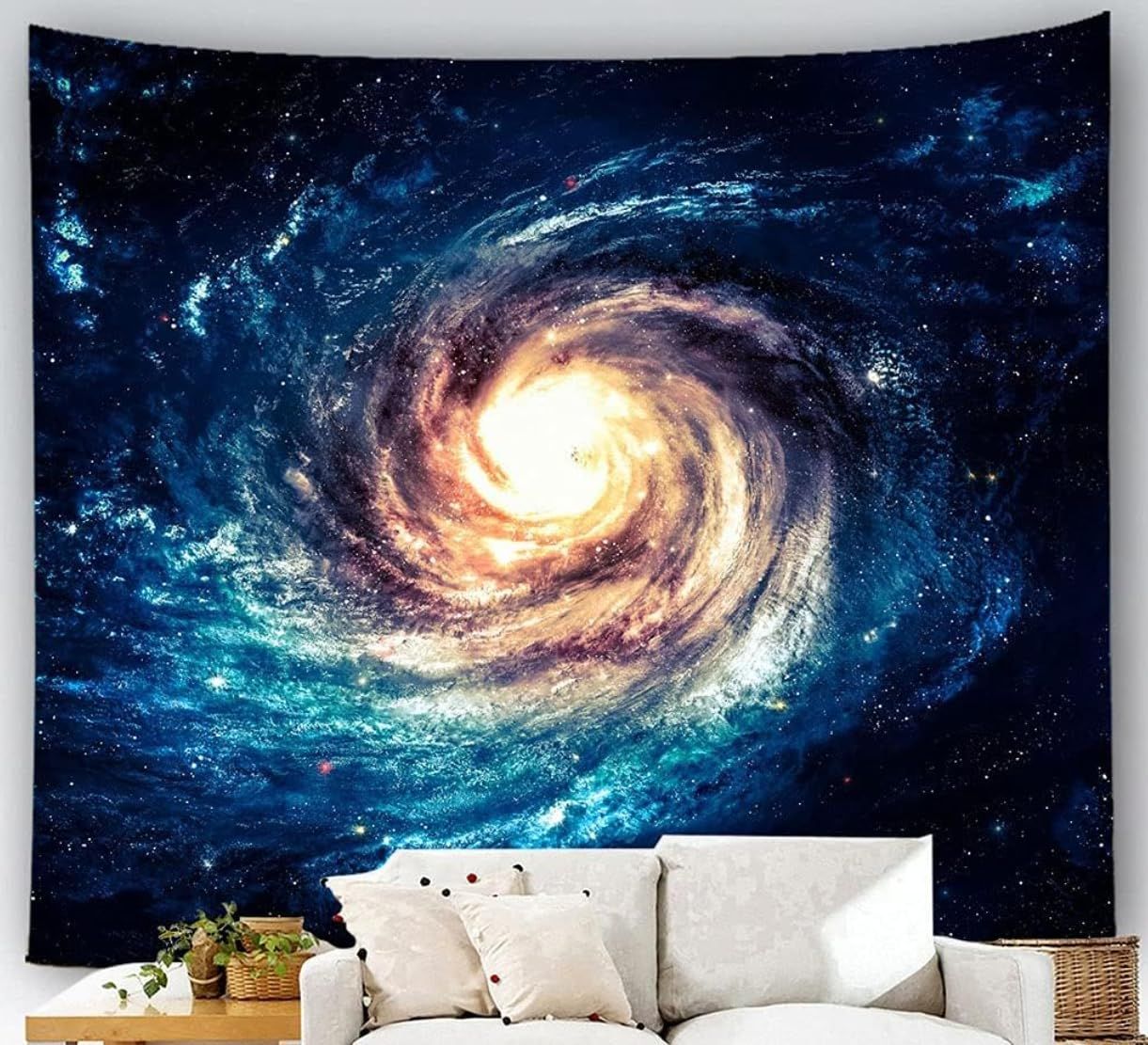 タペストリー 宇宙 背景布 tapestry 壁飾り 惑星 pvc 星 インテリア 壁掛け 大判… (幅180cm×縦230cm， A) [A] [幅180cm×縦230cm]
