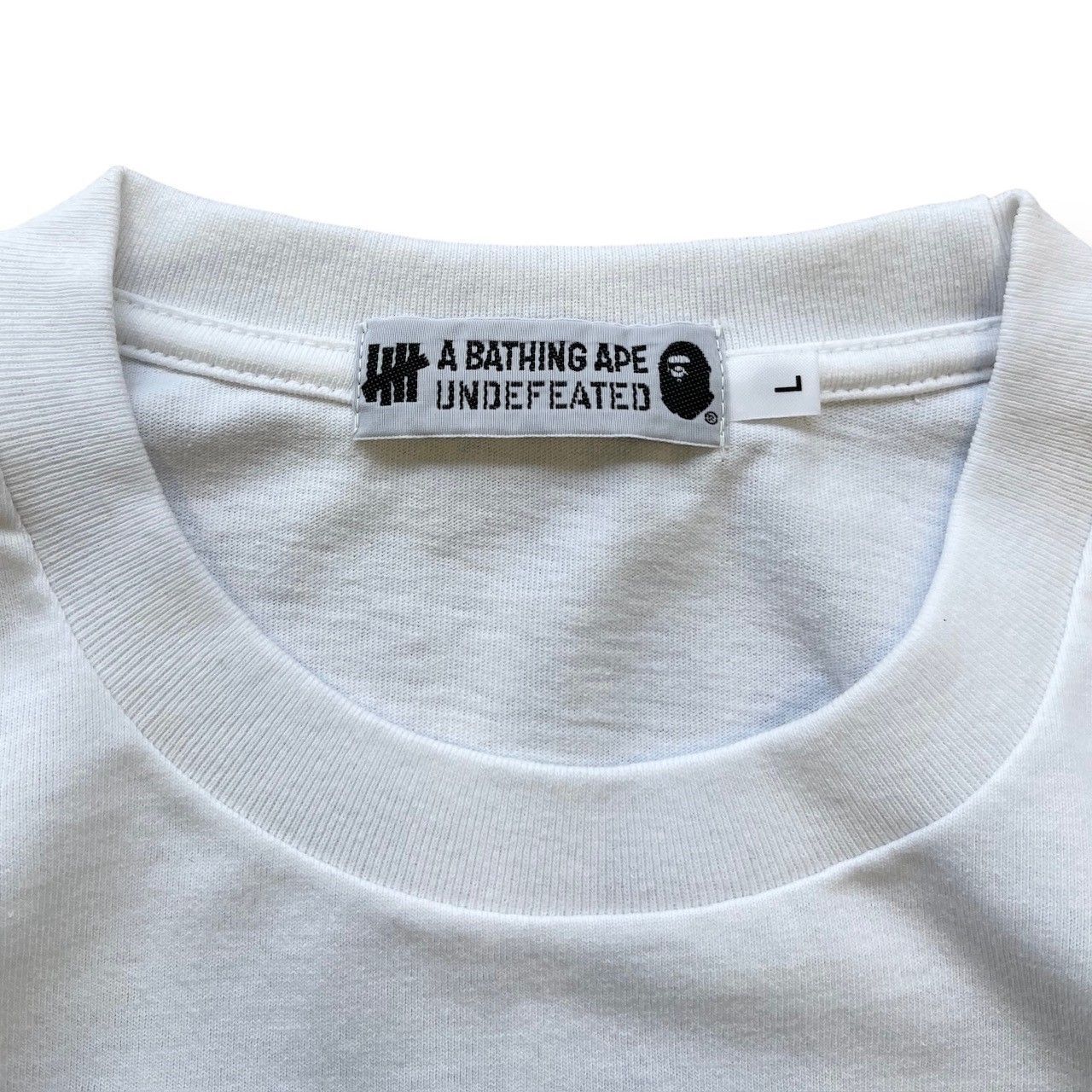 新品 A BATHING APE × UNDEFEATED BAPE TEE アベイシングエイプ L 